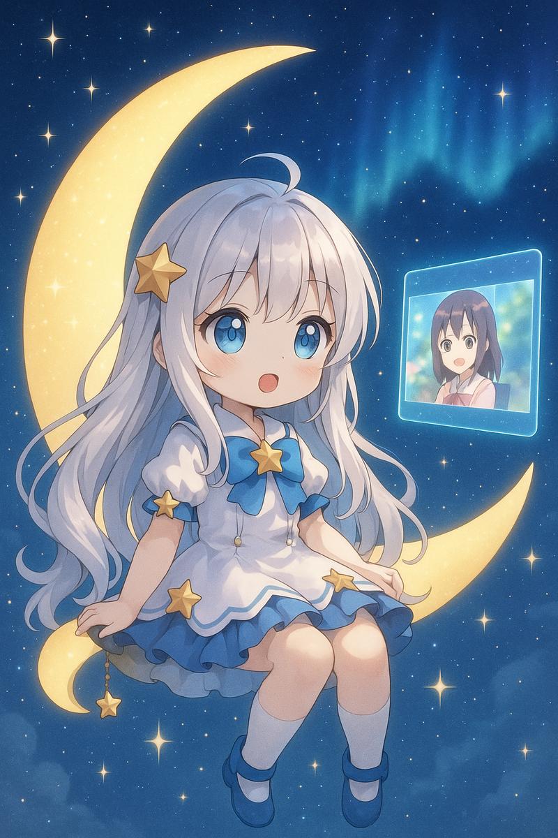 国产动漫美图-月光星辰少女写真